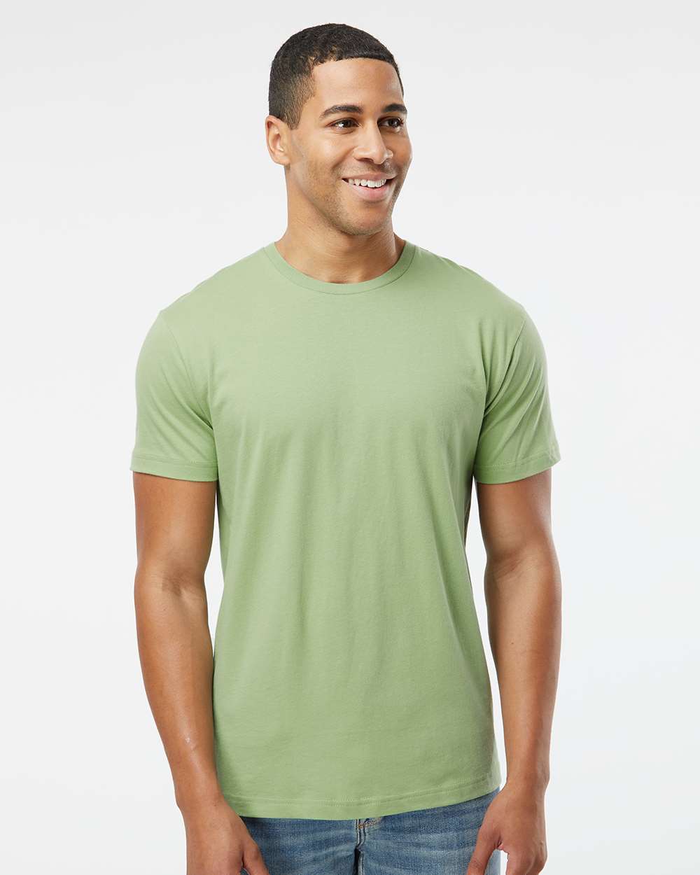 Fine Jersey Tee - OnModelFront - B00638893 - Sage