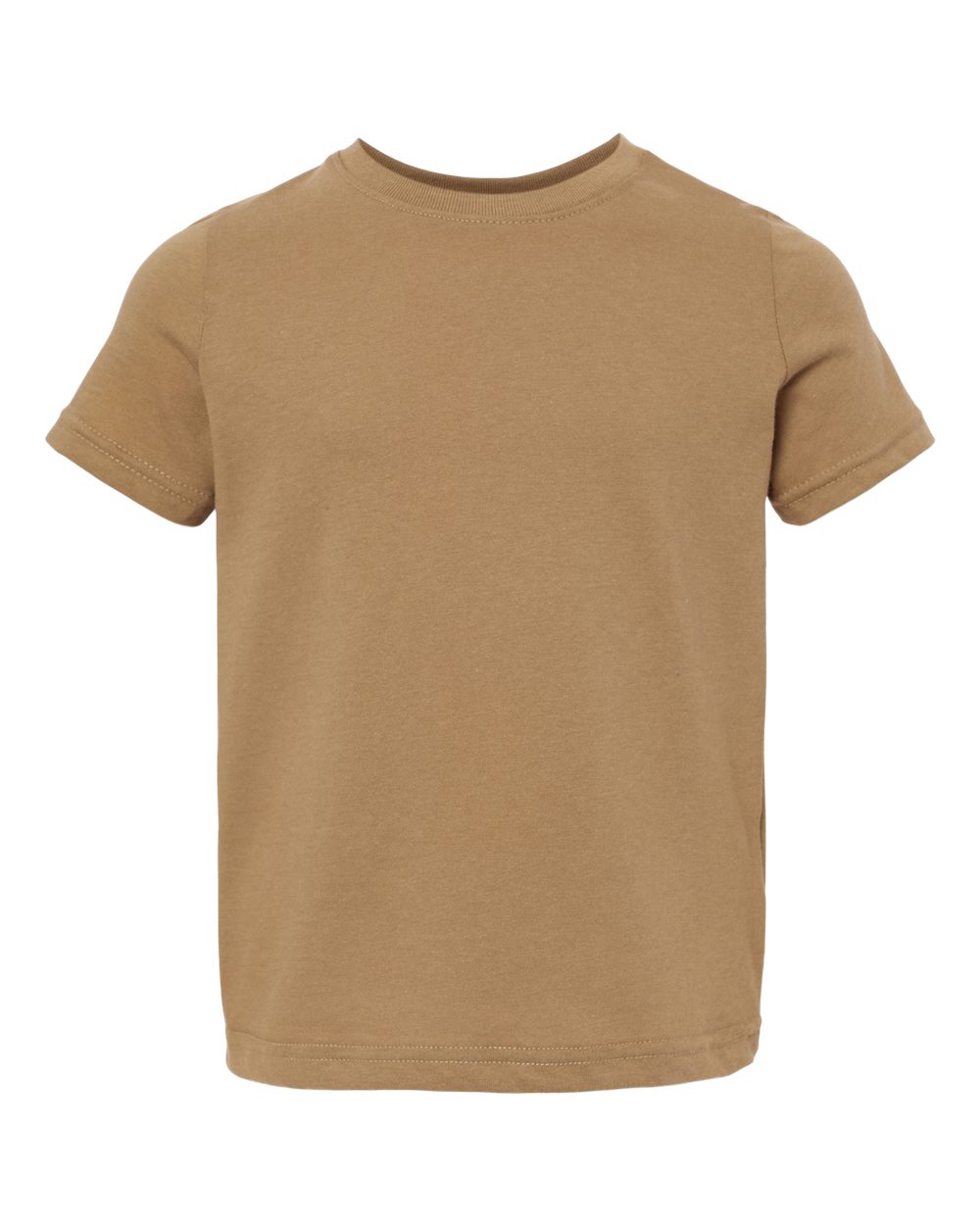 Toddler Fine Jersey Tee - Front - B31838873 - Coyote Brown