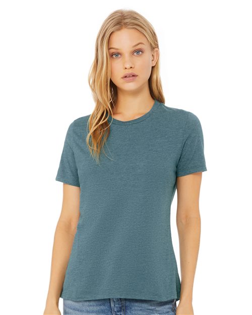 Women’s Relaxed Fit Heather CVC Tee - styleImage