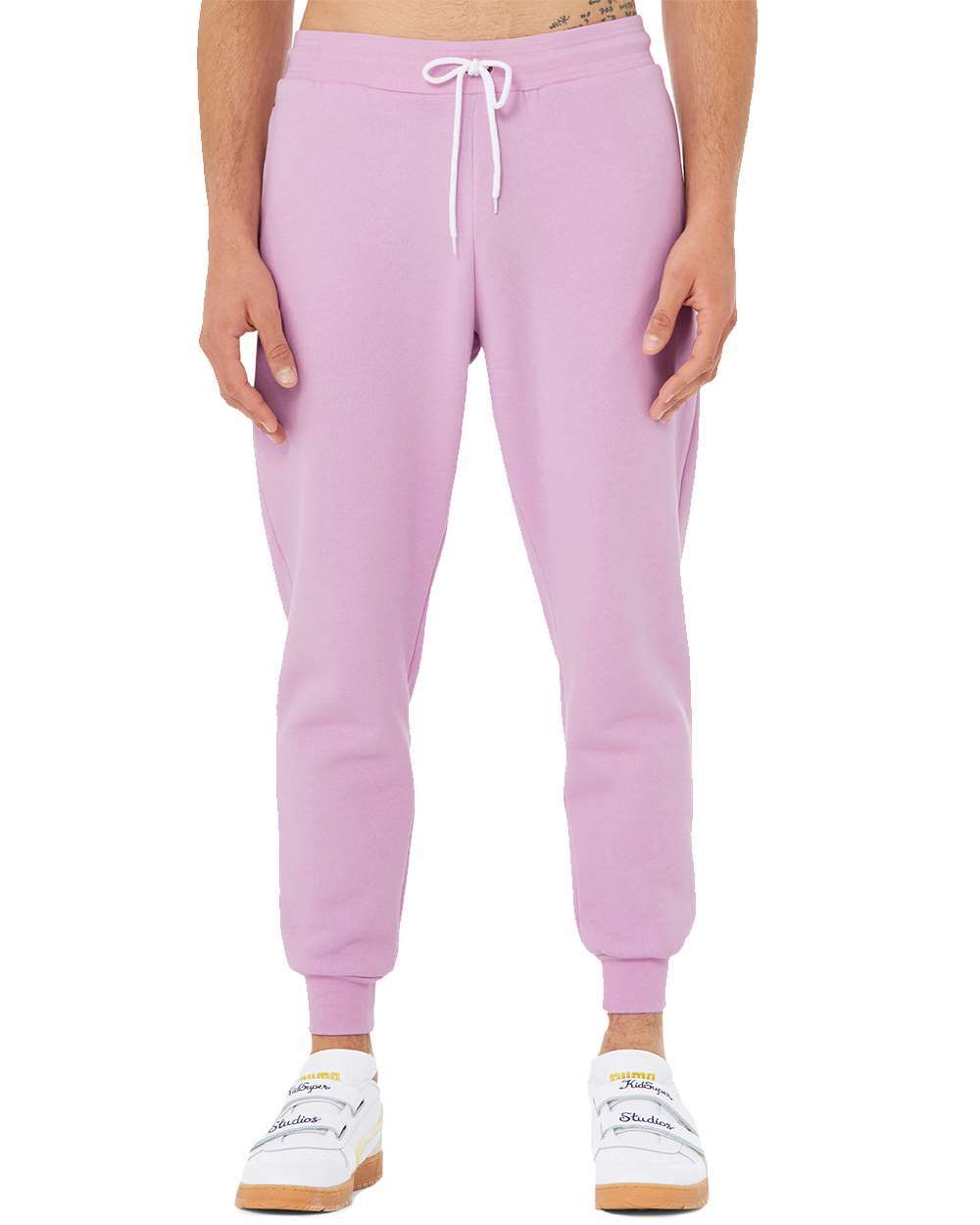 Unisex Sponge Fleece Jogger Sweatpants - OnModelFront - B36806672 - Lilac