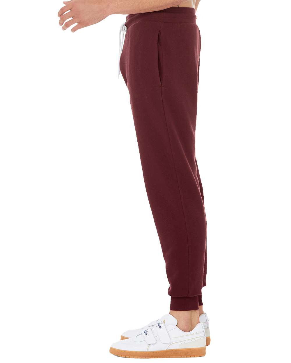 Unisex Sponge Fleece Jogger Sweatpants - DirectSide - B36806532 - Maroon