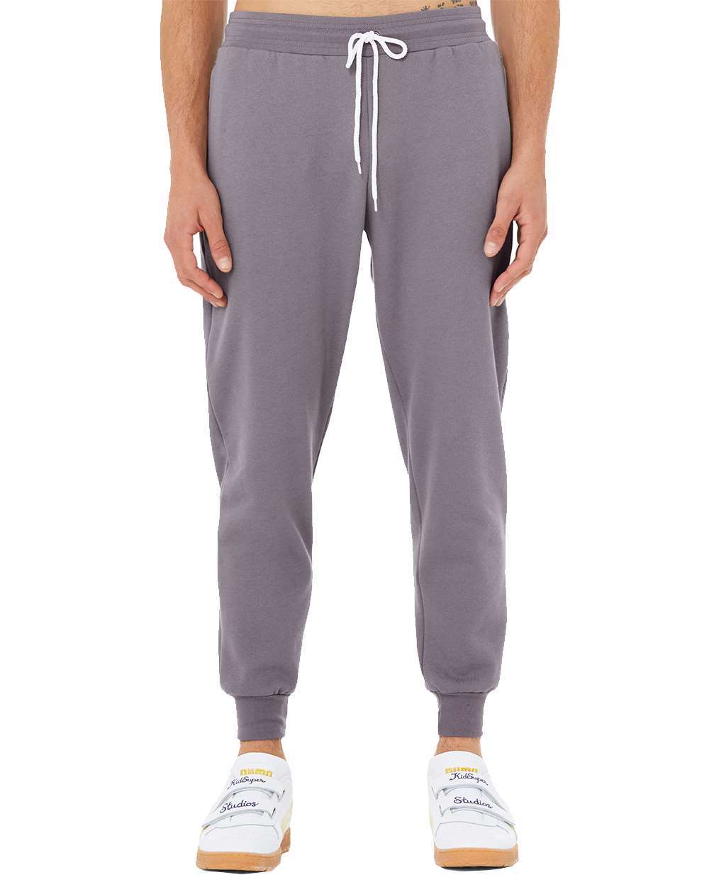 Unisex Sponge Fleece Jogger Sweatpants - OnModelFront - B36806622 - Storm