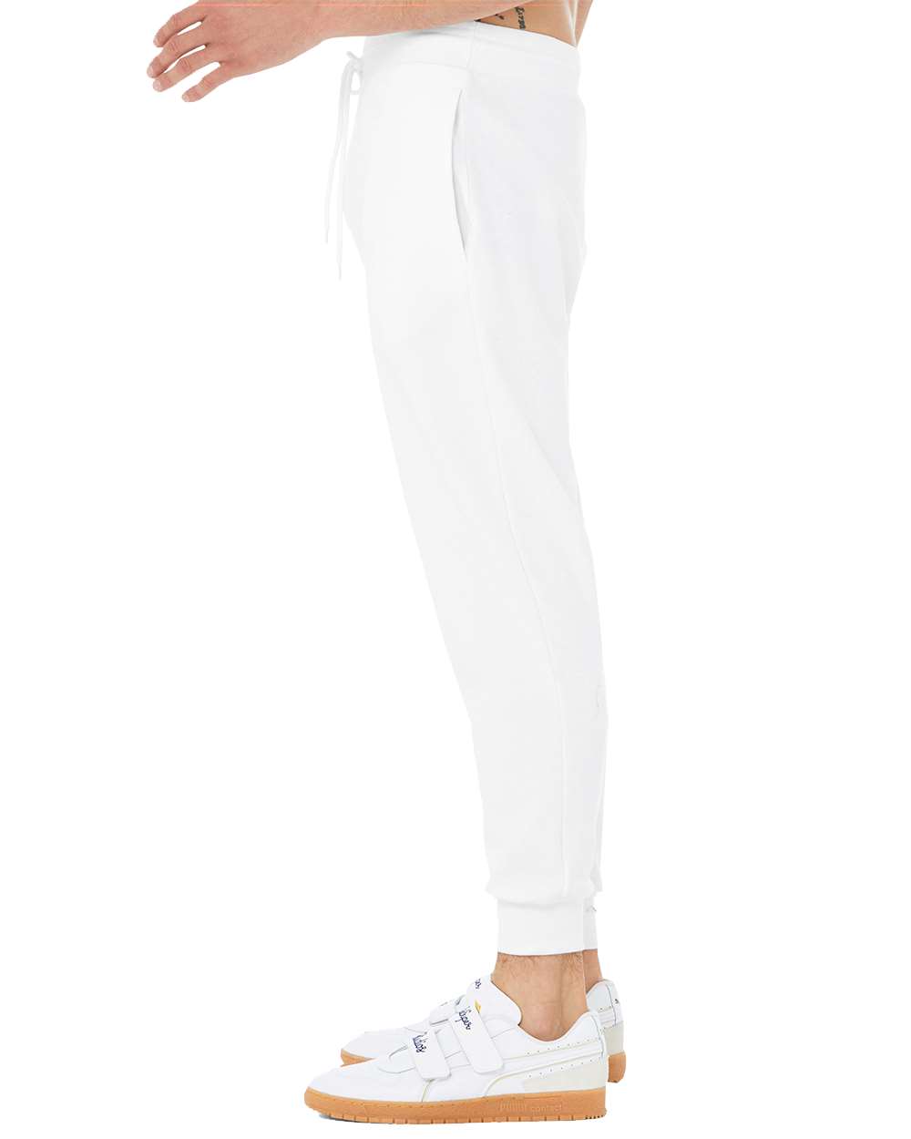 Unisex Sponge Fleece Jogger Sweatpants - DirectSide - B36806002 - White