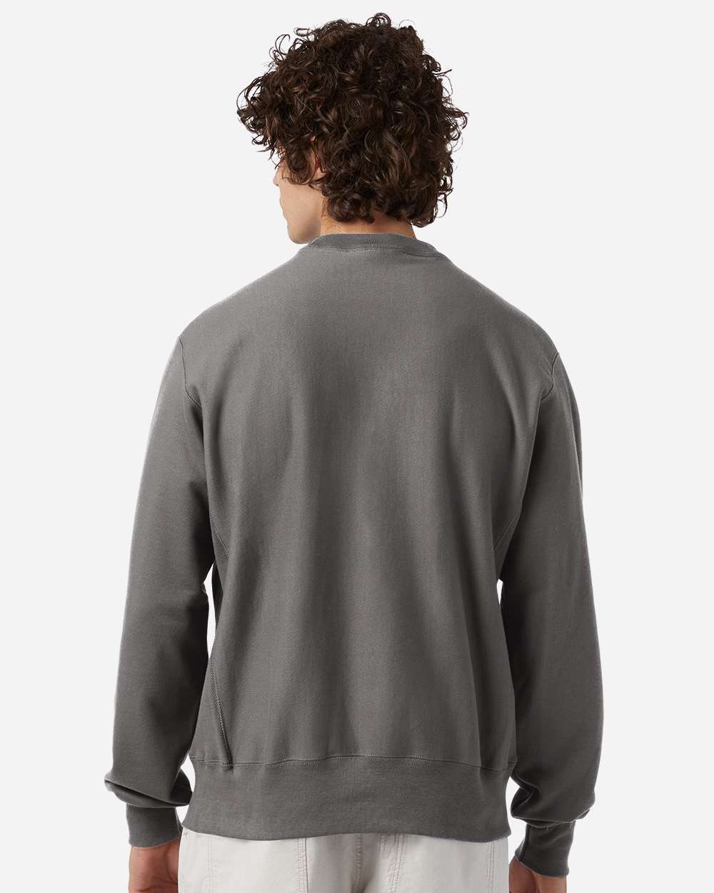 Reverse Weave® Crewneck Sweatshirt - OnModelBack - B20384143 - Stone Grey