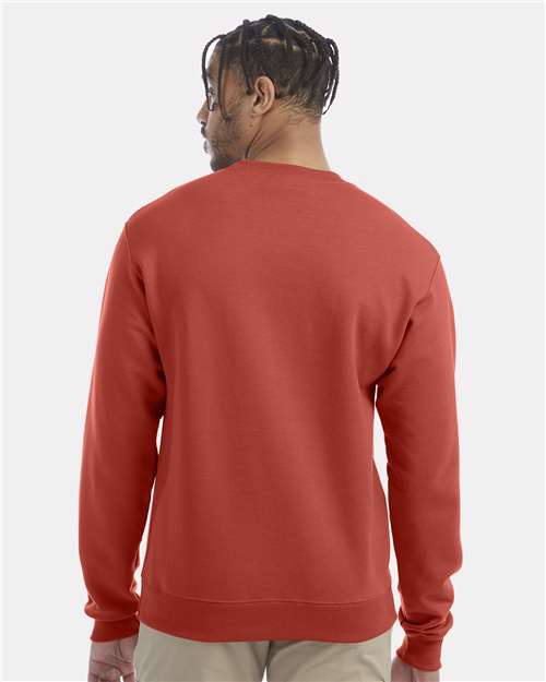 Powerblend® Crewneck Sweatshirt - OnModelBack - B21284173 - Red River Clay