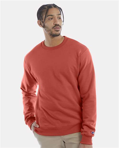 Powerblend® Crewneck Sweatshirt - OnModelFront - B21284173 - Red River Clay