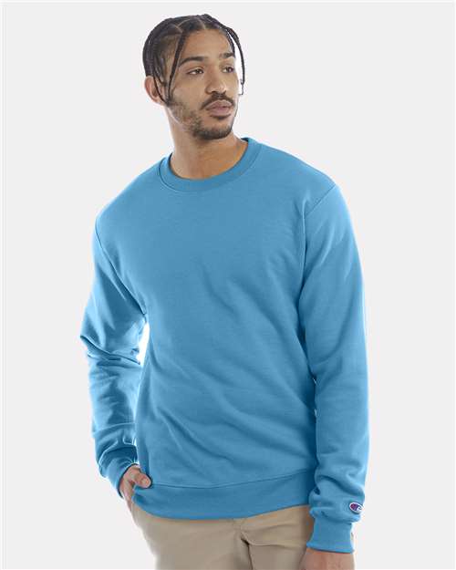 Powerblend® Crewneck Sweatshirt - OnModelFront - B21284793 - Tempo Teal