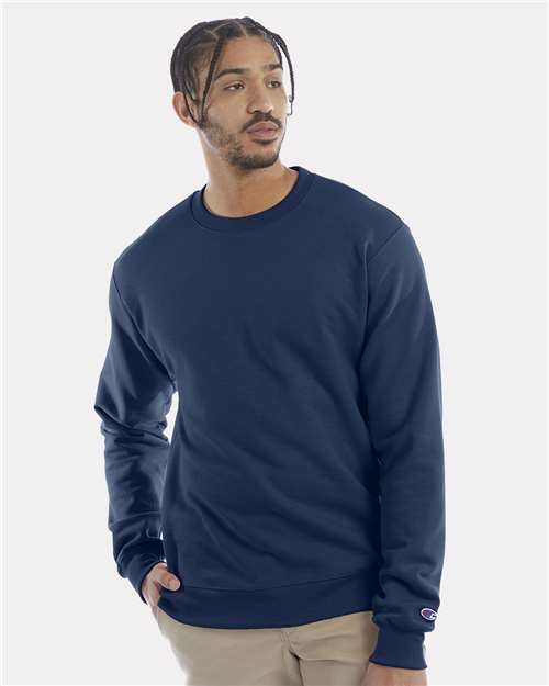 Powerblend® Crewneck Sweatshirt - OnModelFront - B21284673 - Late Night Blue