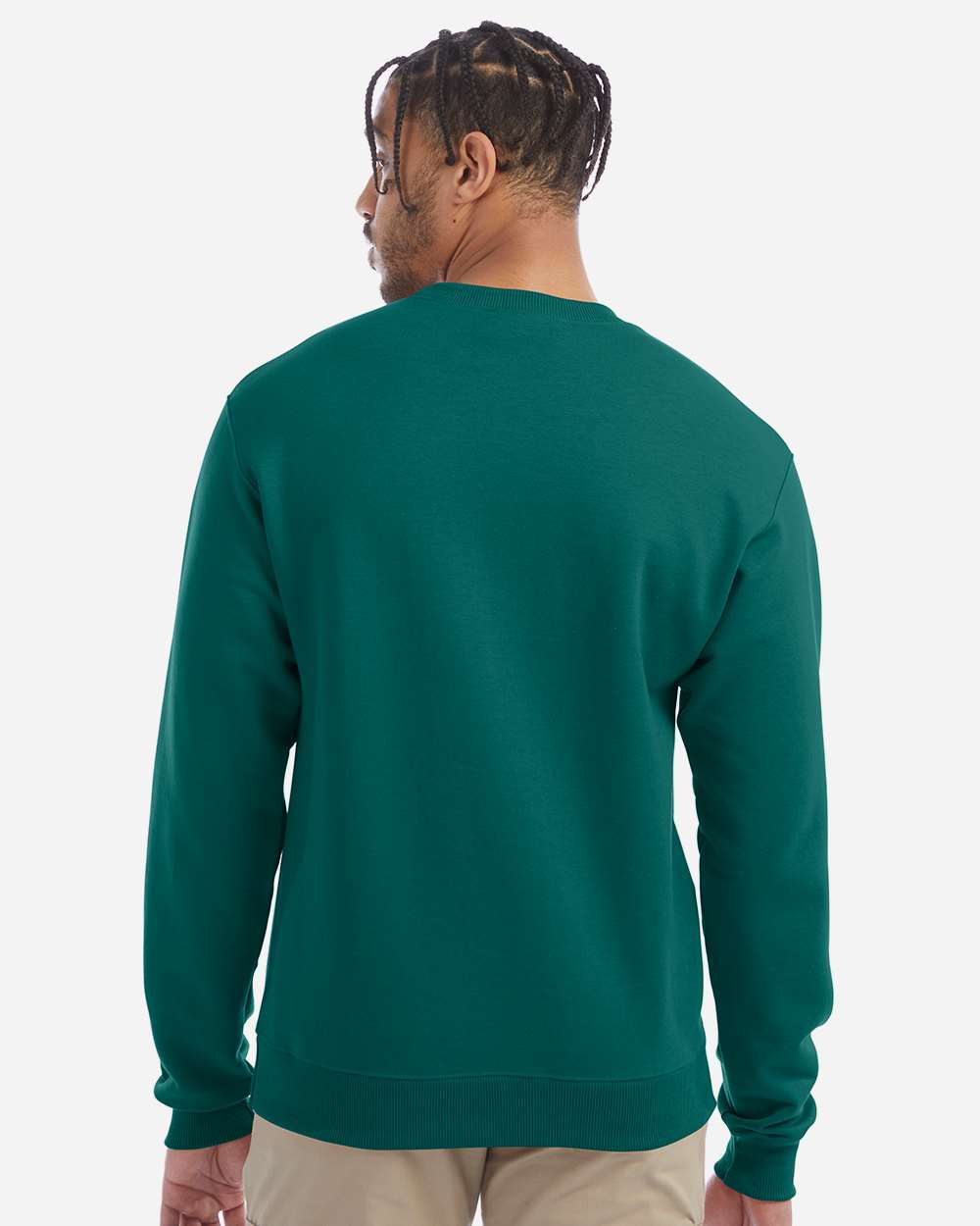 Powerblend® Crewneck Sweatshirt - OnModelBack - B21284233 - Emerald Green