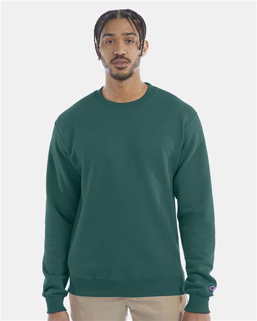 Powerblend® Crewneck Sweatshirt - OnModelFront - B21284233 - Emerald Green