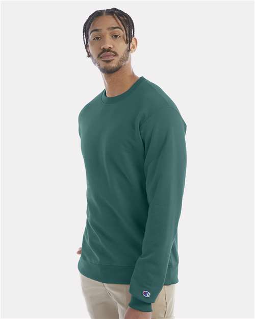 Powerblend® Crewneck Sweatshirt - OnModelSide - B21284233 - Emerald Green