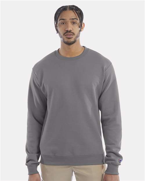 Powerblend® Crewneck Sweatshirt - OnModelFront - B21284133 - Stone Grey