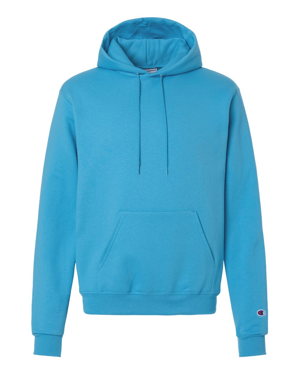 Powerblend® Hooded Sweatshirt - Front - B22884263 - Blue Lagoon