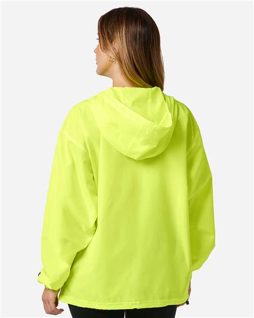 Unisex Packable Anorak Jacket - OnModelBack - B63284166 - Safety Green