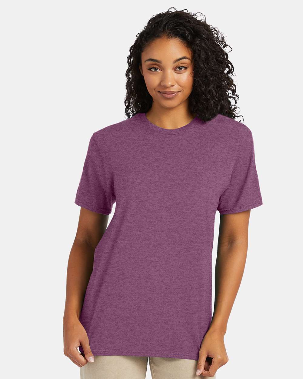 Perfect-T T-Shirt - OnModelFront - B00600233 - Purple Rain Heather
