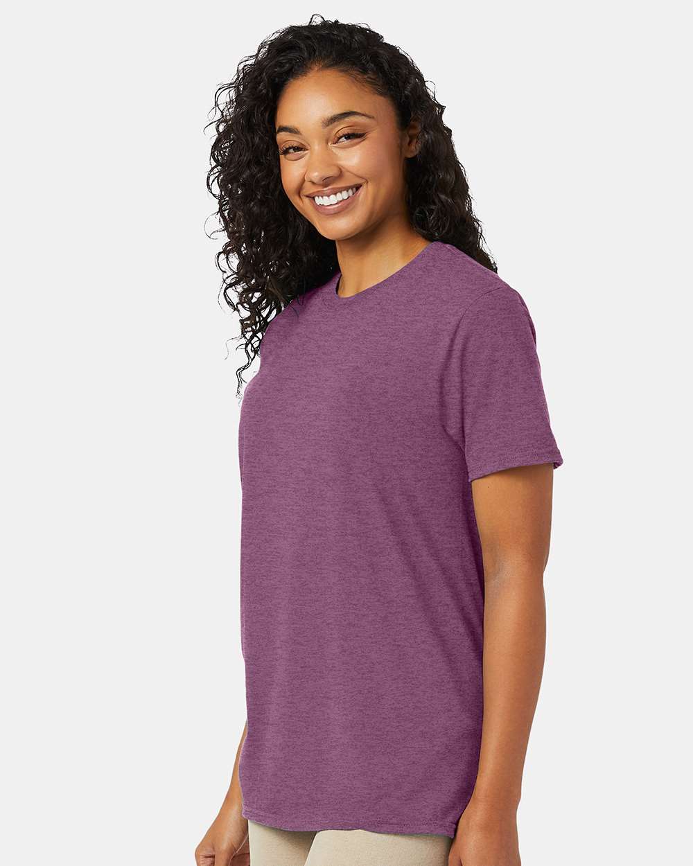 Perfect-T T-Shirt - OnModelSide - B00600233 - Purple Rain Heather