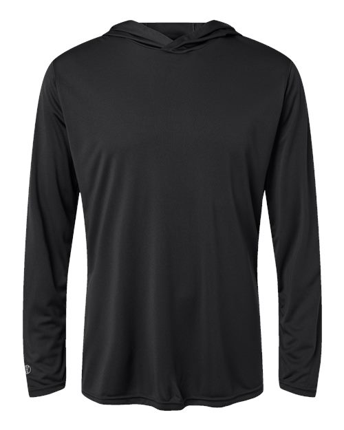 Momentum Hooded Long Sleeve T-Shirt - Front - B12064504 - Black