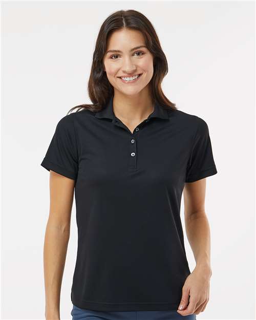 Women's Saratoga Performance Mini Mesh Polo - OnModelFront - B11271502 - Black