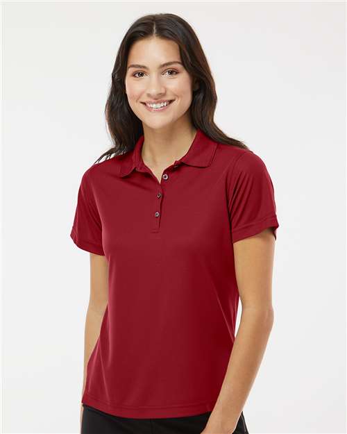 Women's Saratoga Performance Mini Mesh Polo - OnModelFront - B11271702 - Cardinal
