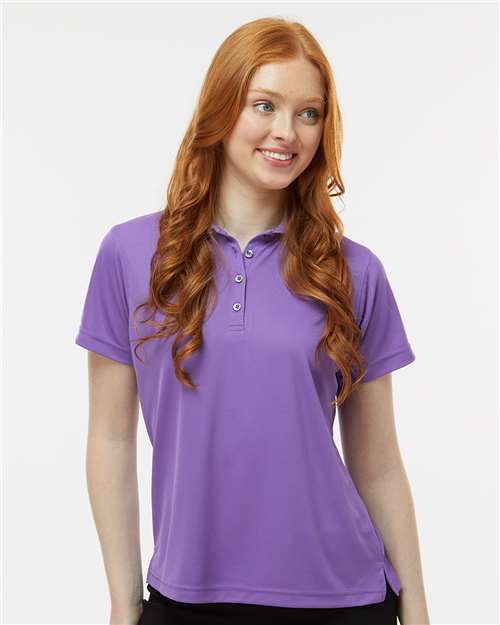Women's Saratoga Performance Mini Mesh Polo - OnModelFront - B11271672 - Grape