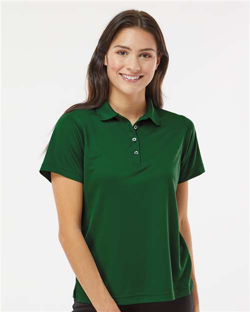 Women's Saratoga Performance Mini Mesh Polo - OnModelFront - B11271542 - Hunter Green