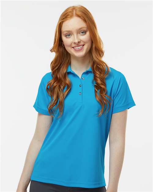 Women's Saratoga Performance Mini Mesh Polo - OnModelFront - B11271762 - Turquoise