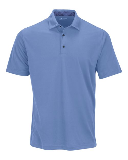 Memphis Sueded Polo - Front - B11771253 - Light Blue