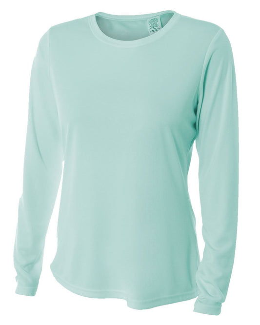 Women's Cooling Performance Long Sleeve T-Shirt - style - B02874505 - Black