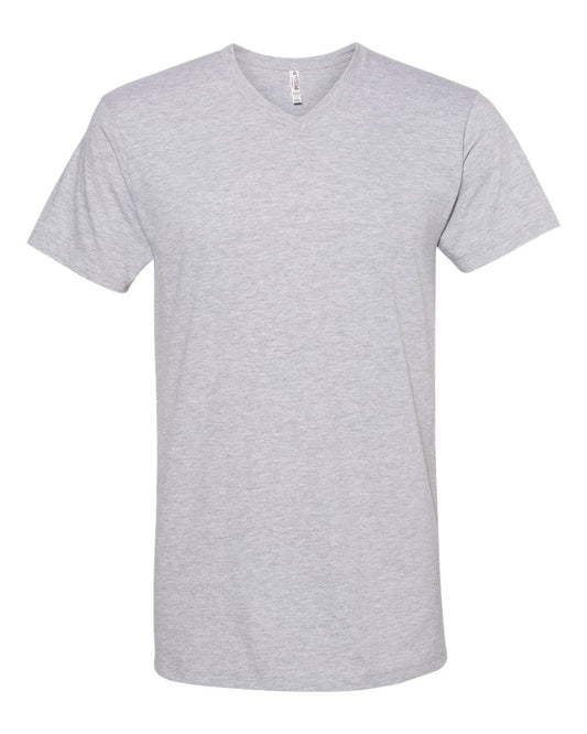 Unisex Ultimate V-Neck T-Shirt - Front - B01737093 - Athletic Heather