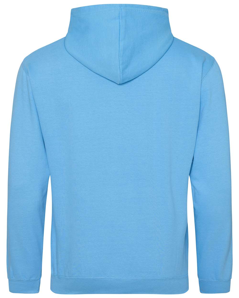 Unisex College Hooded Sweatshirt - Back - B10001083 - Hawaiian Blue