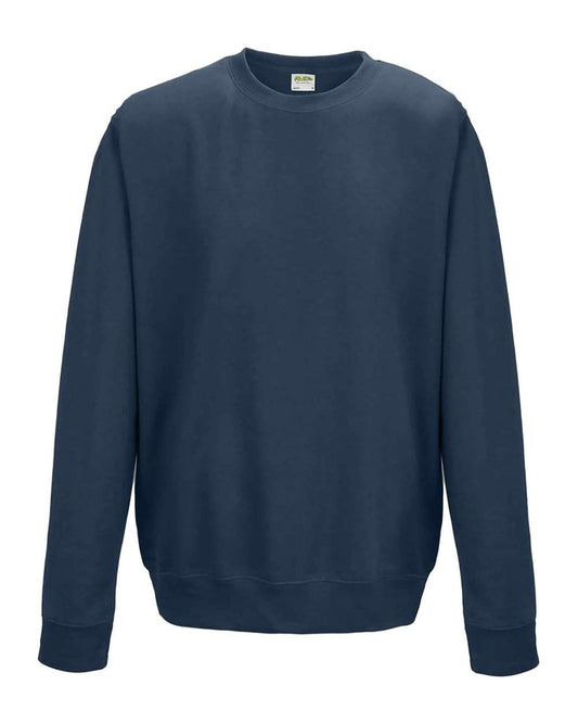 Unisex College Crewneck Sweatshirt - Front - B10101683 - Airforce Blue