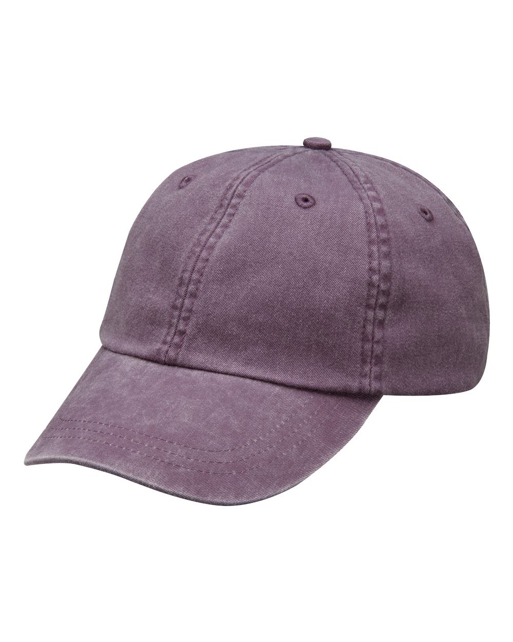 Optimum Pigment-Dyed Cap - Front - B10478050 - Wild Plum