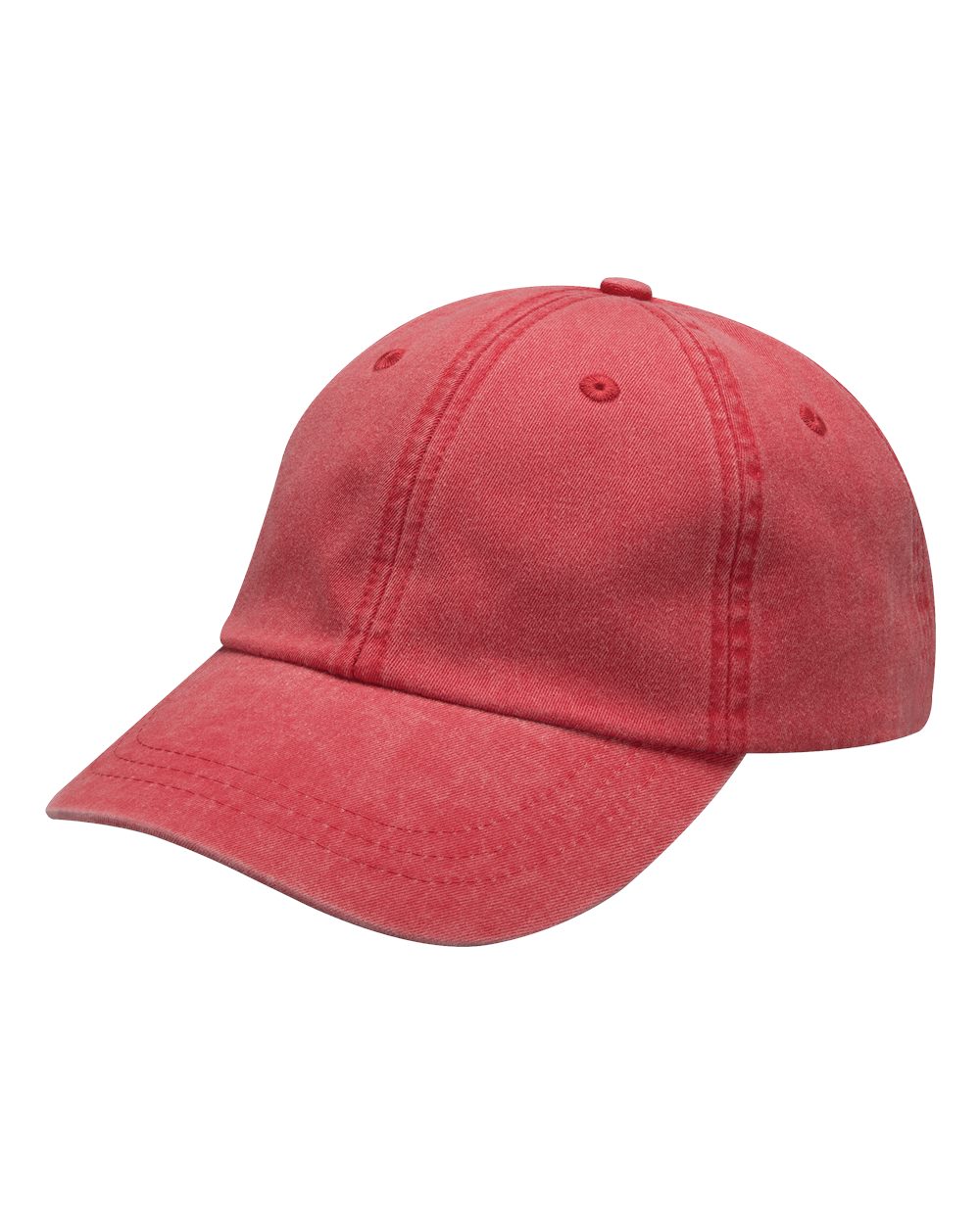 Optimum Pigment-Dyed Cap - Front - B10478120 - Red