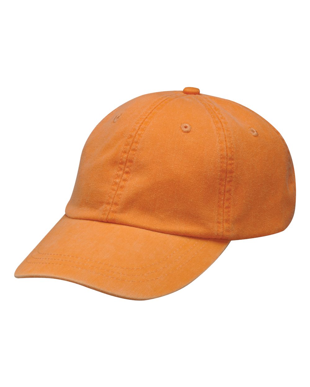 Optimum Pigment-Dyed Cap - Front - B10478180 - Tangerine