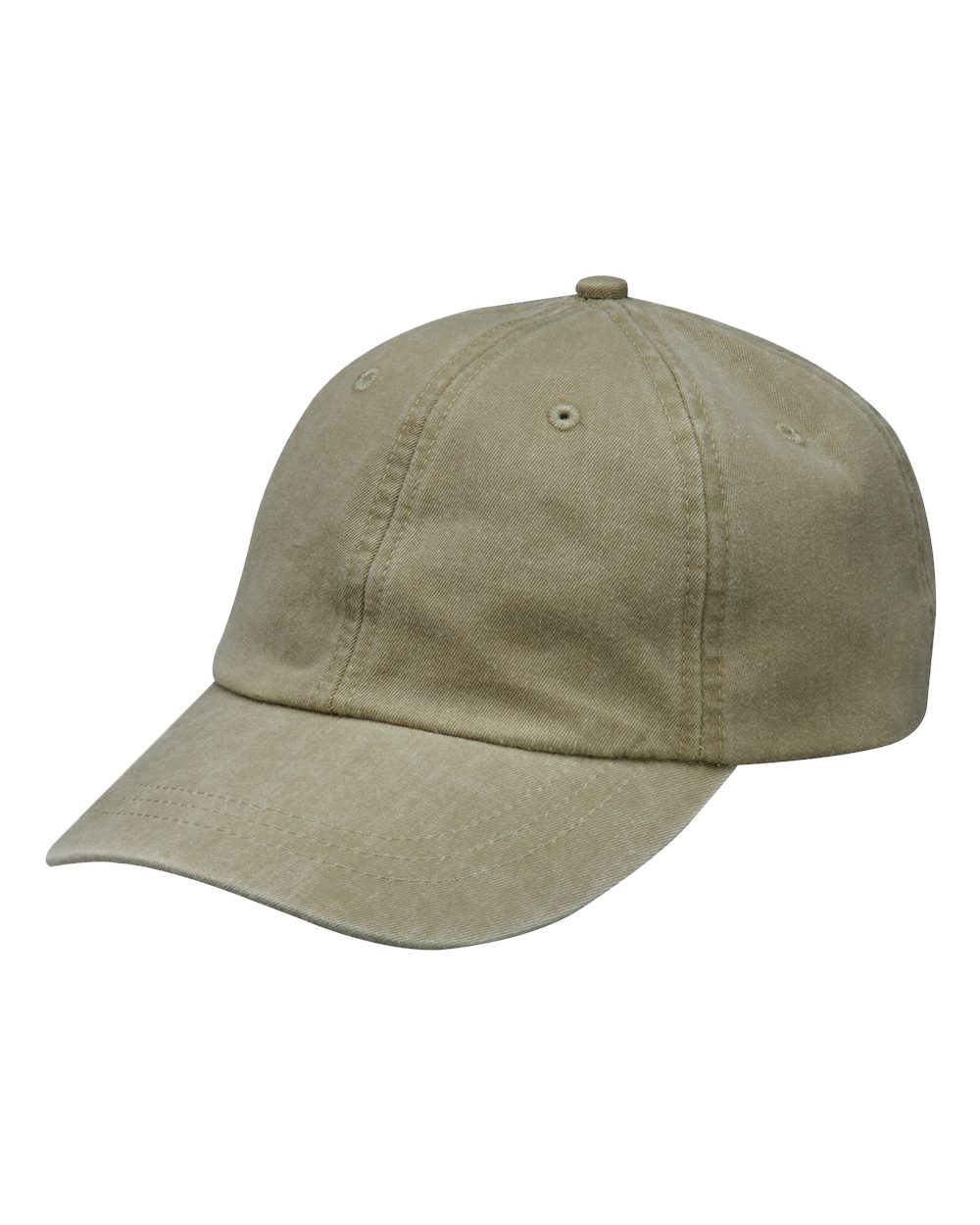 Optimum Pigment-Dyed Cap - Front - B10478240 - Khaki
