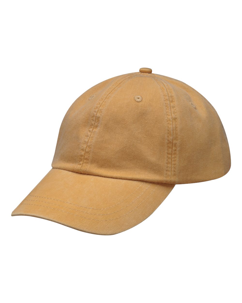 Optimum Pigment-Dyed Cap - Front - B10478290 - Mustard
