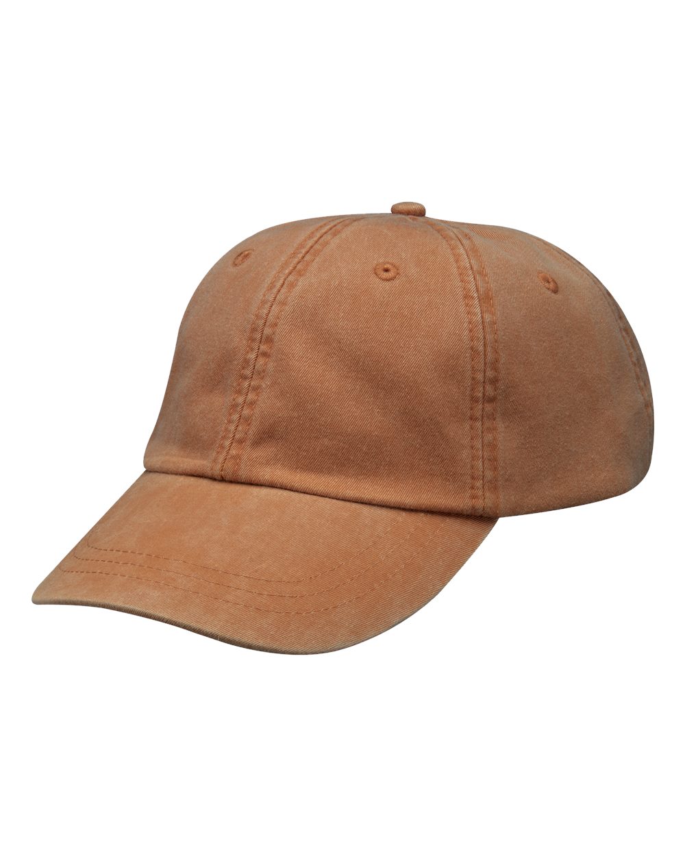 Optimum Pigment-Dyed Cap - Front - B10478320 - Terracotta