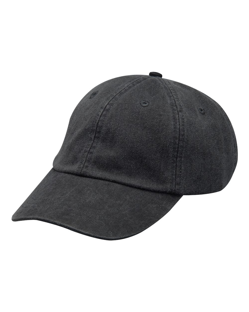 Optimum Pigment-Dyed Cap - Front - B10478500 - Black