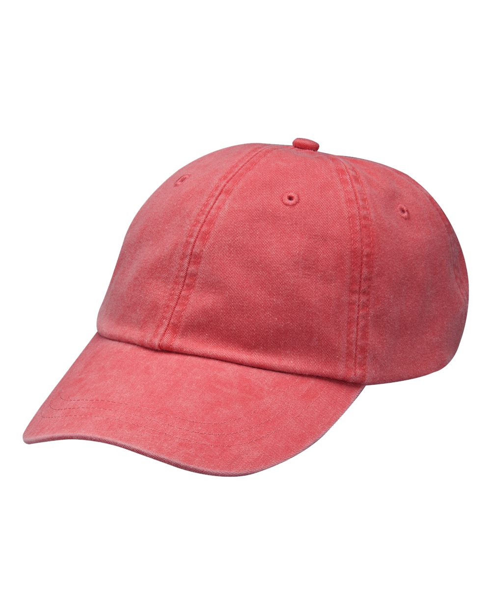 Optimum Pigment-Dyed Cap - Front - B10478640 - Poppy