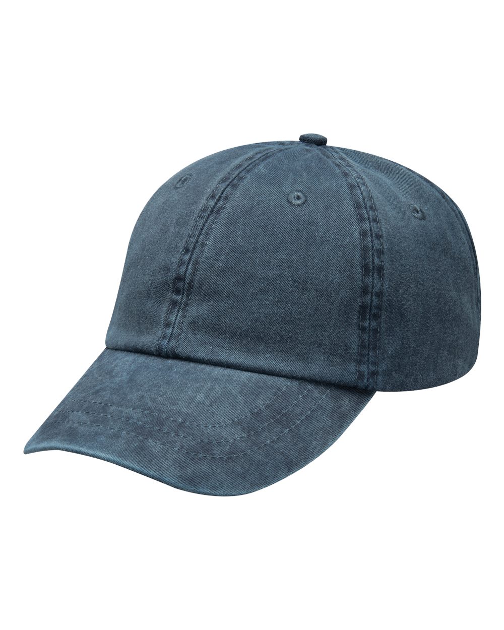 Optimum Pigment-Dyed Cap - Front - B10478650 - Navy