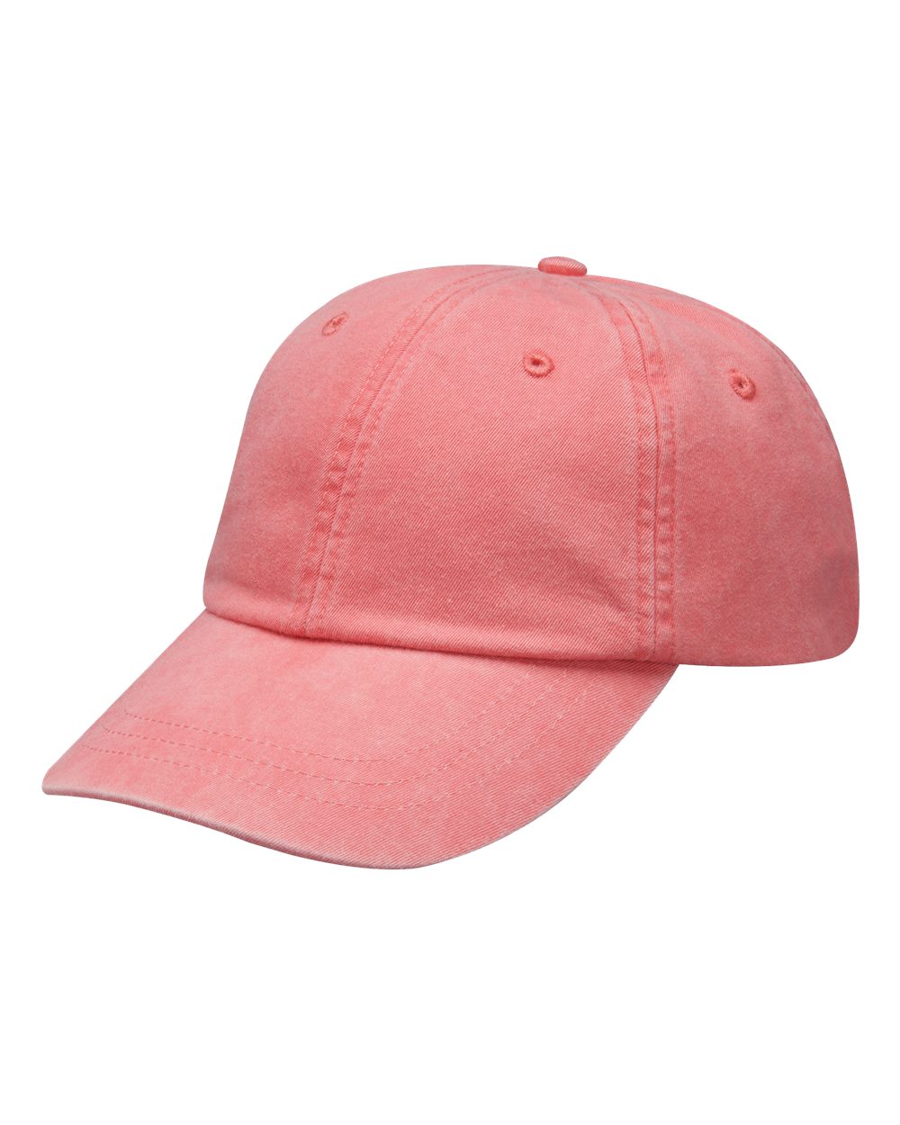 Optimum Pigment-Dyed Cap - Front - B10478660 - Coral