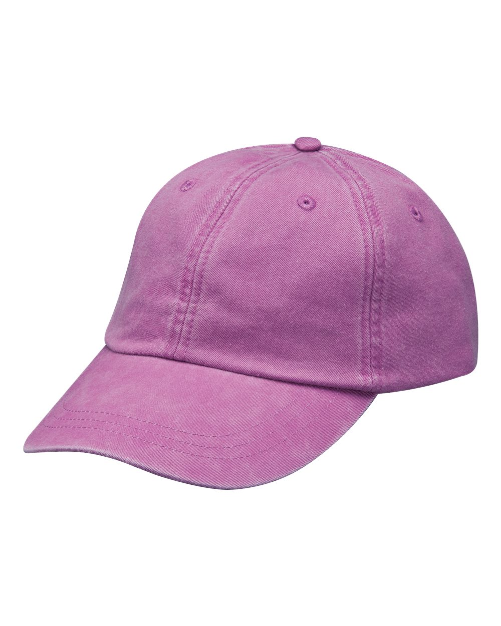 Optimum Pigment-Dyed Cap - Front - B10478840 - Raspberry