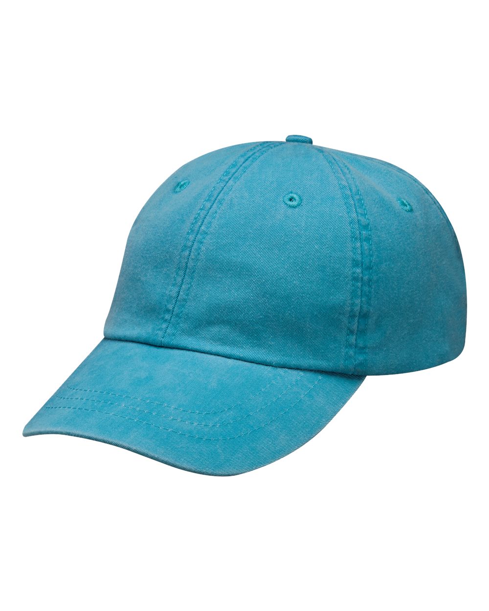 Optimum Pigment-Dyed Cap - Front - B10478970 - Caribbean Blue