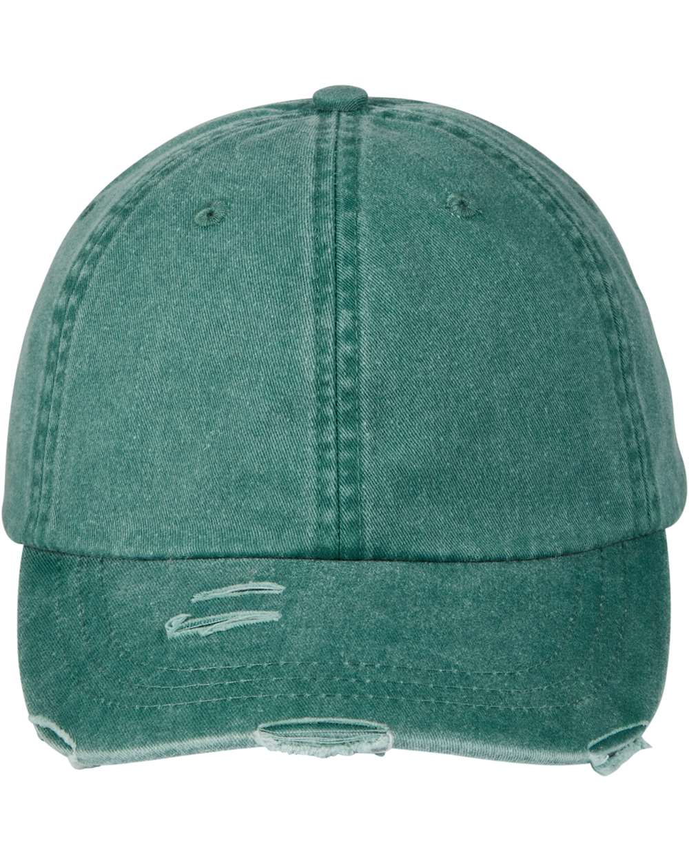 Classic Pigment Distressed Cap - Front - B30078070 - Forest