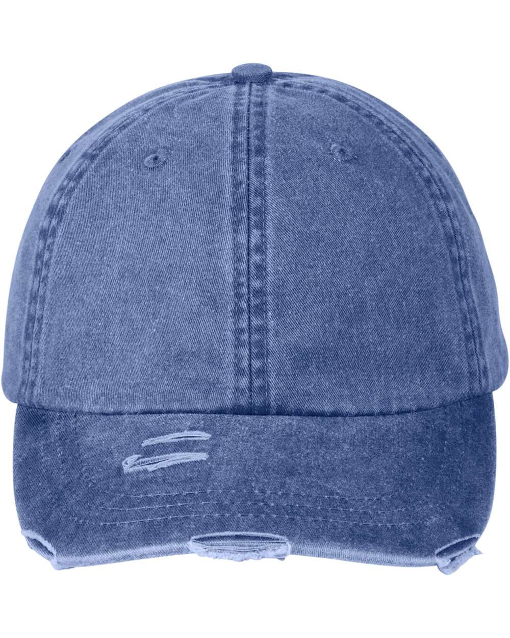 Classic Pigment Distressed Cap - Front - B30078750 - Royal