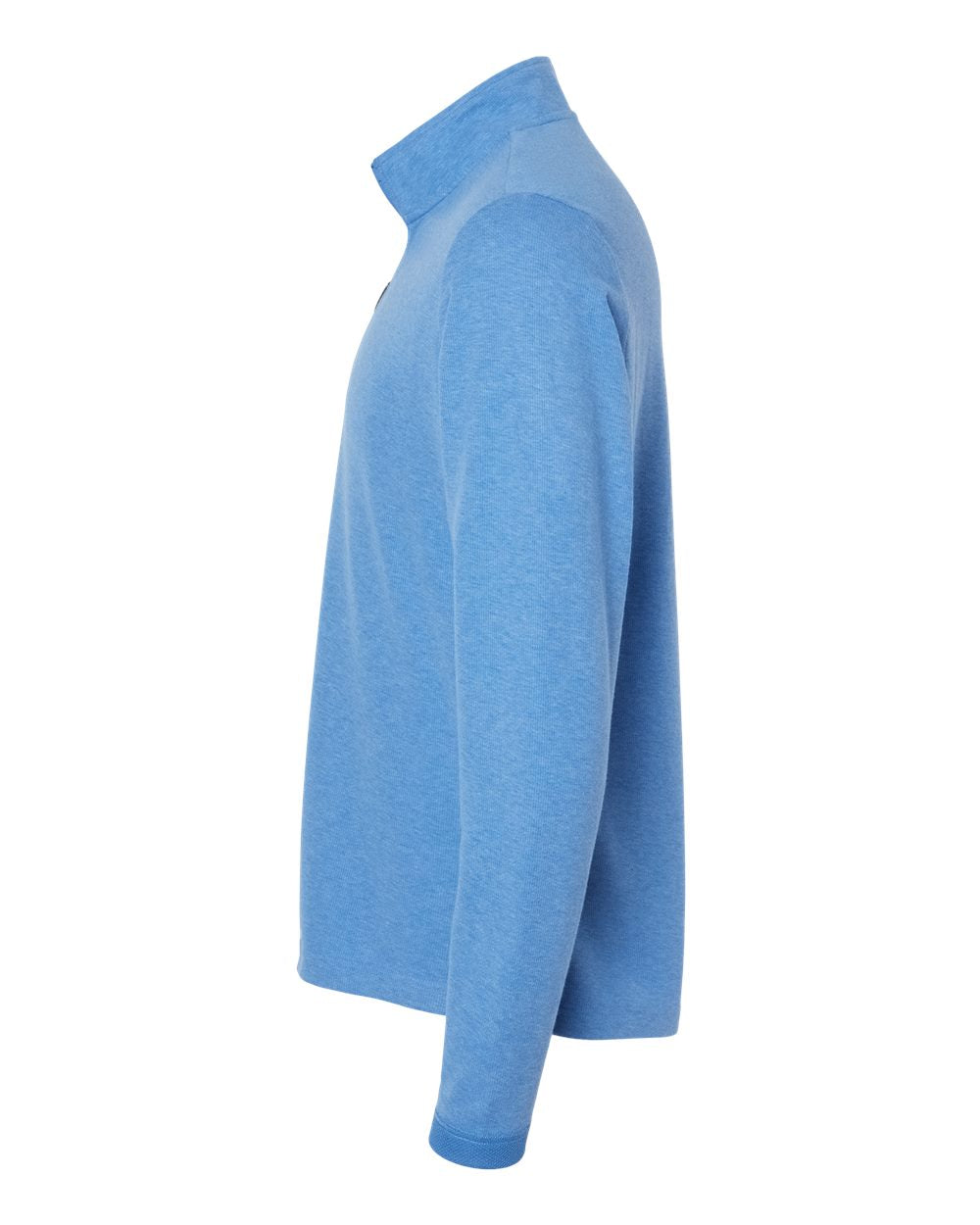 Men's 3-Stripes Quarter-Zip Sweater - DirectSide - B07053253 - Focus Blue Melange