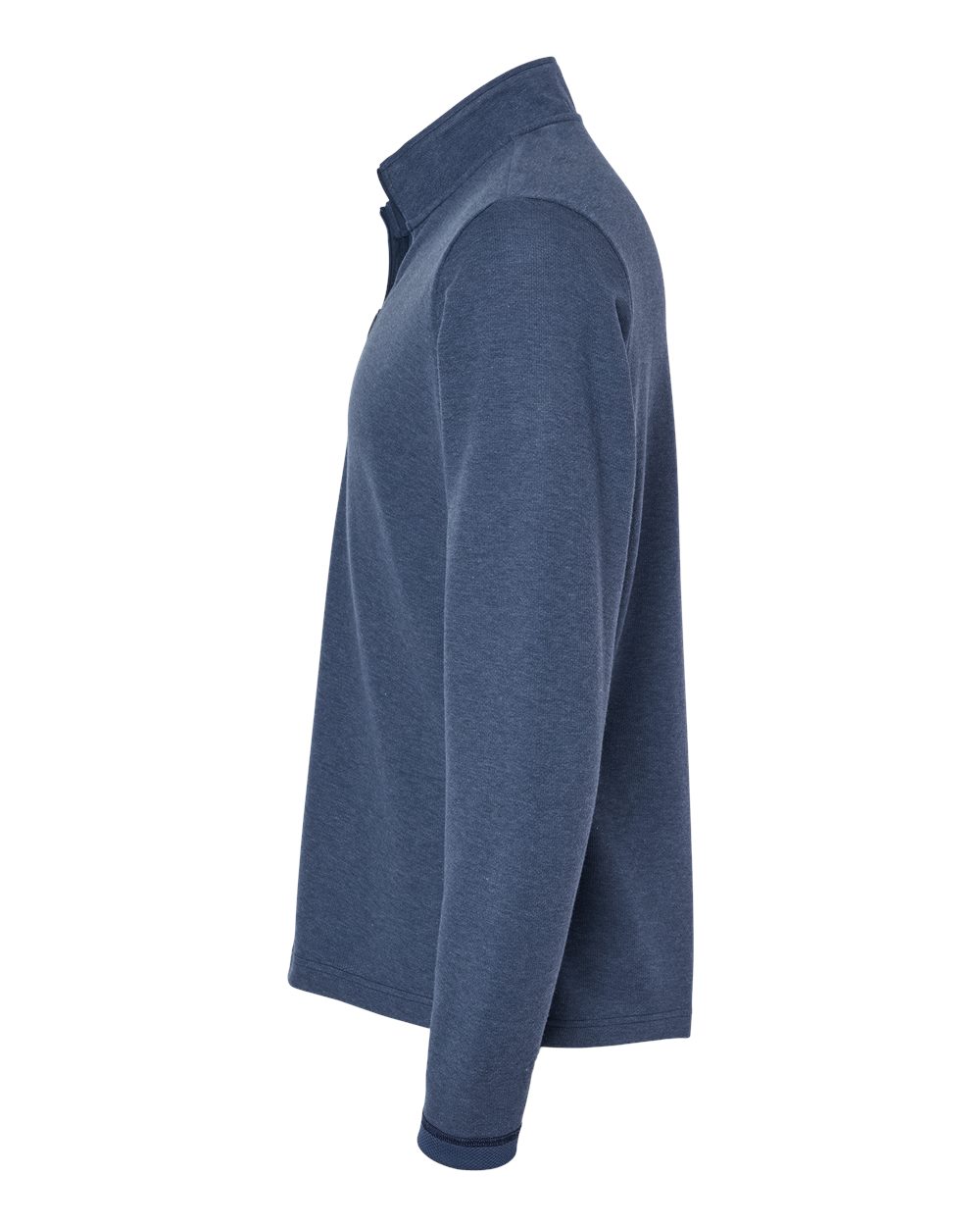 Men's 3-Stripes Quarter-Zip Sweater - DirectSide - B07053653 - Collegiate Navy Melange
