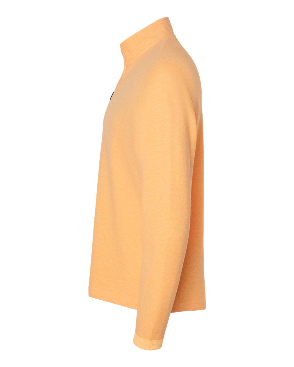 Men's 3-Stripes Quarter-Zip Sweater - DirectSide - B07053663 - Acid Orange Melange