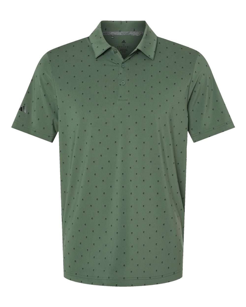 Men's Pine Tree Polo - Front - B07853173 - Green Oxide/ Black