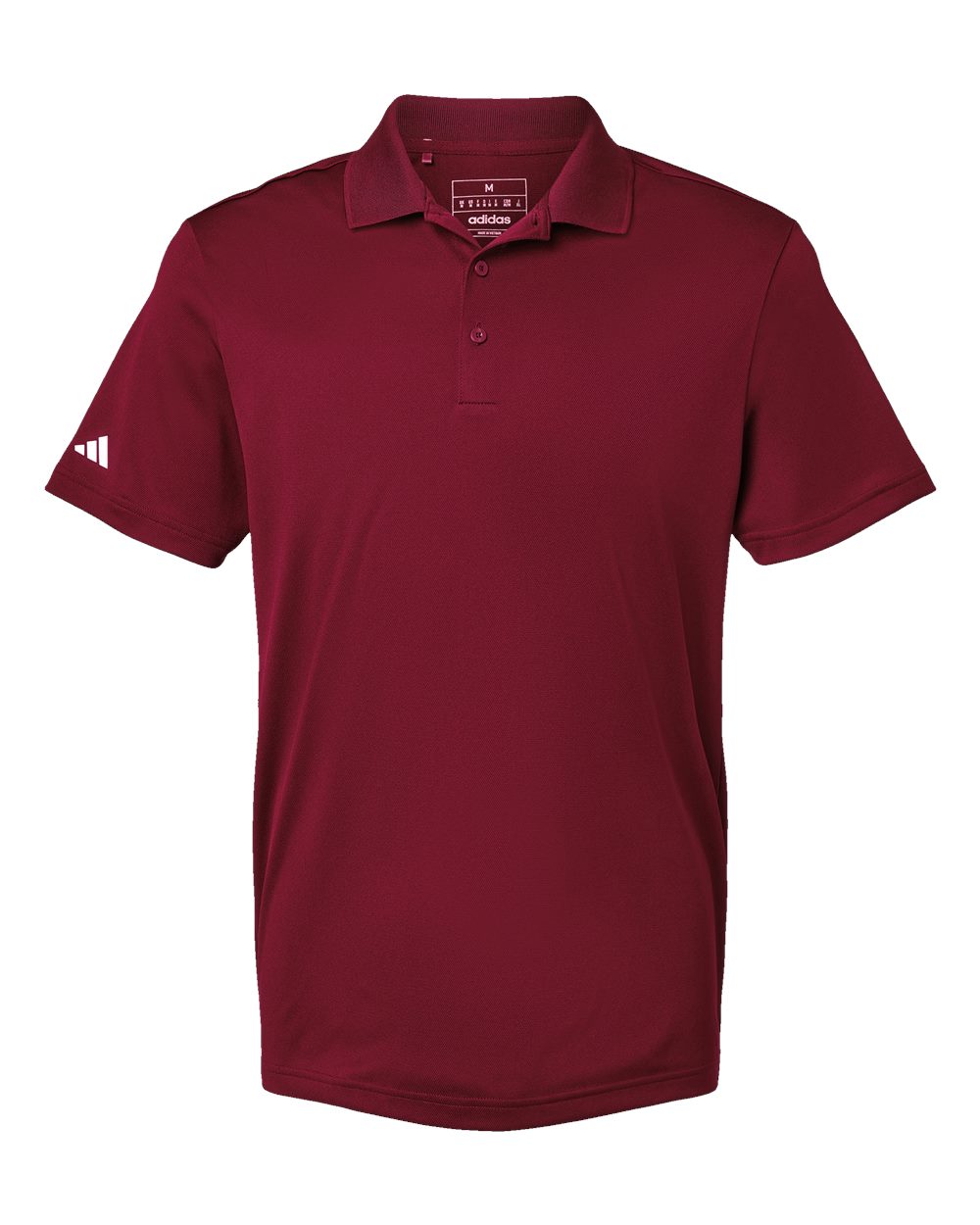 Men's Basic Sport Polo - Front - B07953533 - Collegiate Burgundy